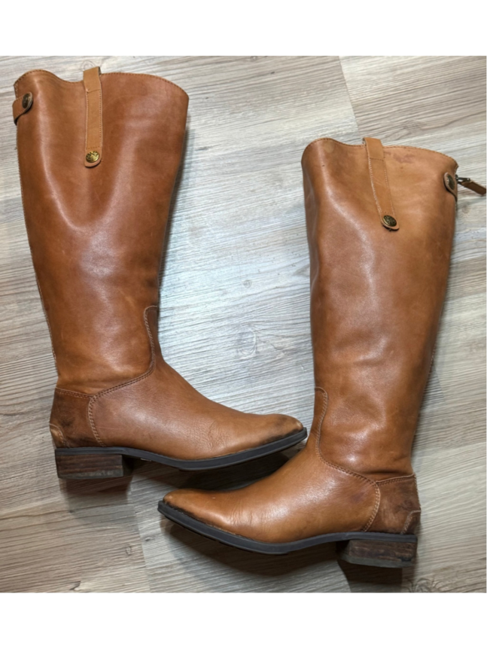 Women's Sam Edelman penny Leather Riding Boots Size 6.5